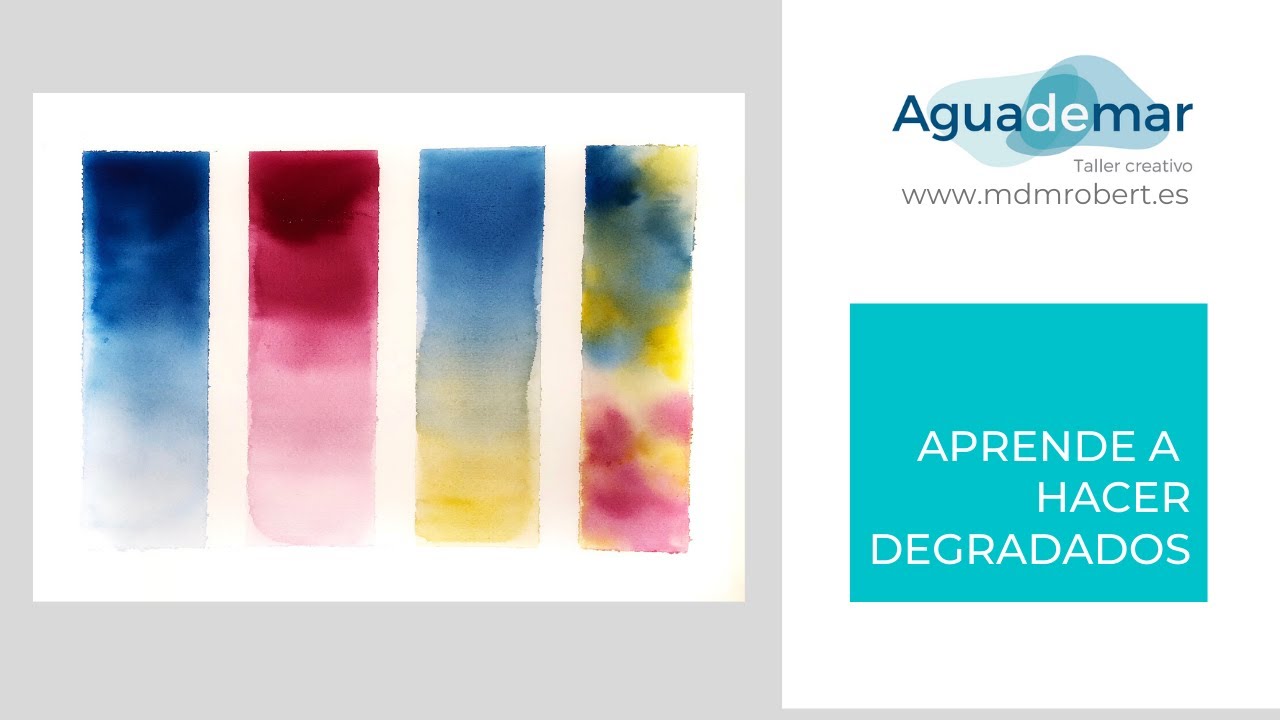 Cómo hacer degradados en acuarela