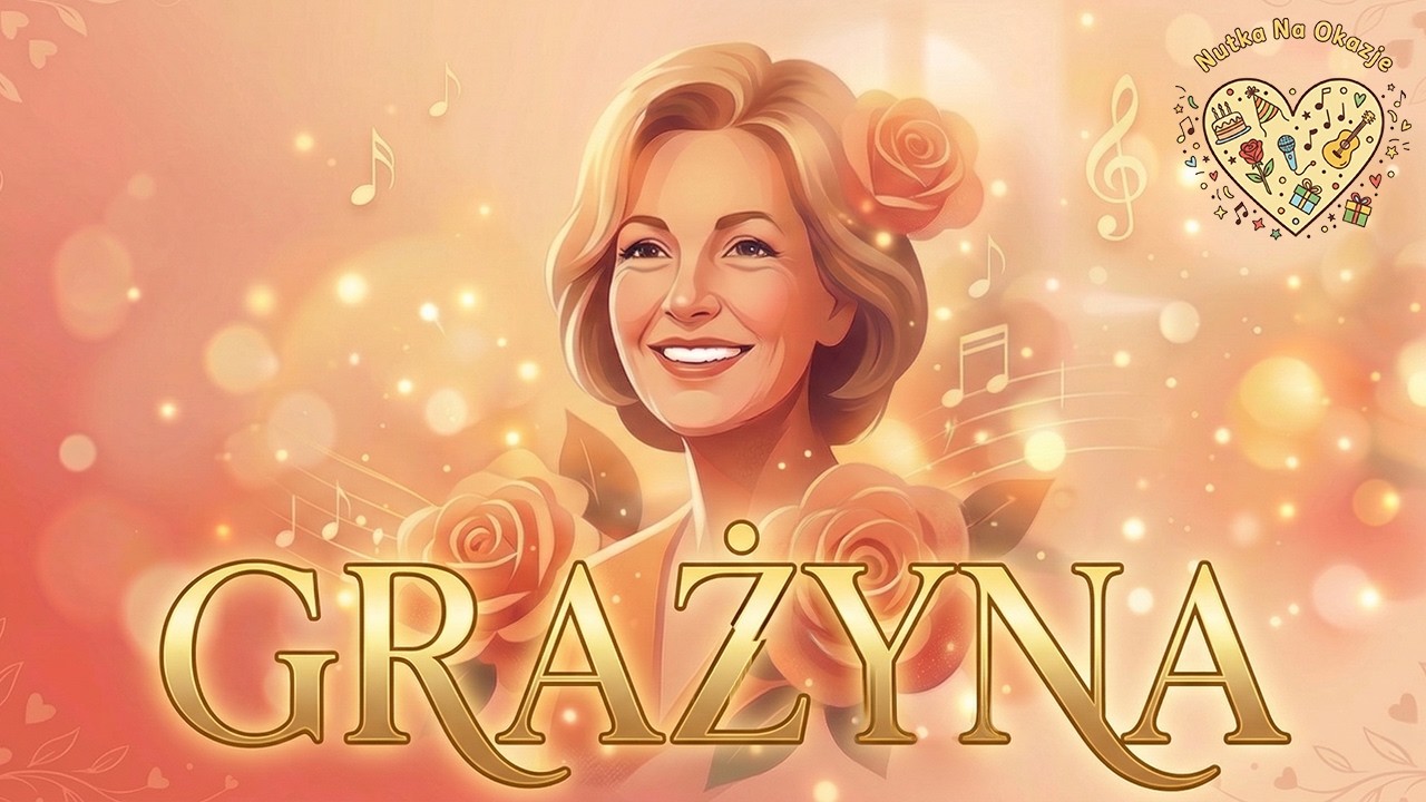 Życzenia dla GRAŻYNY🌹 Piosenka z Życzeniami na Imieniny i Urodziny dla GRAŻYNY GRAŻYNKI