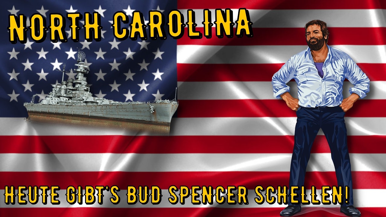 World of Warships Legends - NORTH CAROLINA - Tier 6 - Heute gibt's Bud Spencer Schellen! [gameplay]
