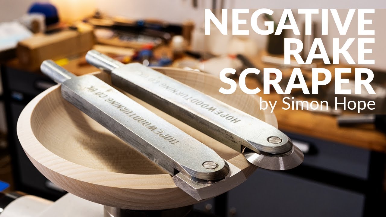 Finishing bowls with the Hope NEGATIVE RAKE SCRAPER.