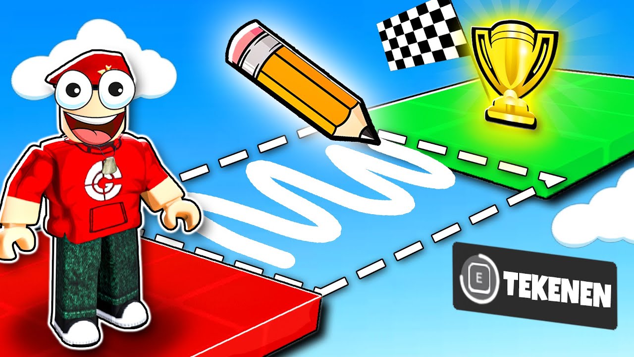 TEKENEN om te Overleven... ✏️ | Roblox Doodle Obby