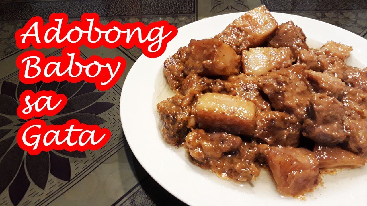 ADOBONG BABOY SA GATA!!!