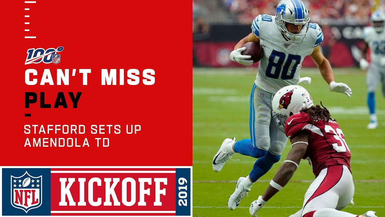 Matt Stafford Fires It Downfield for a Danny Amendola TD!