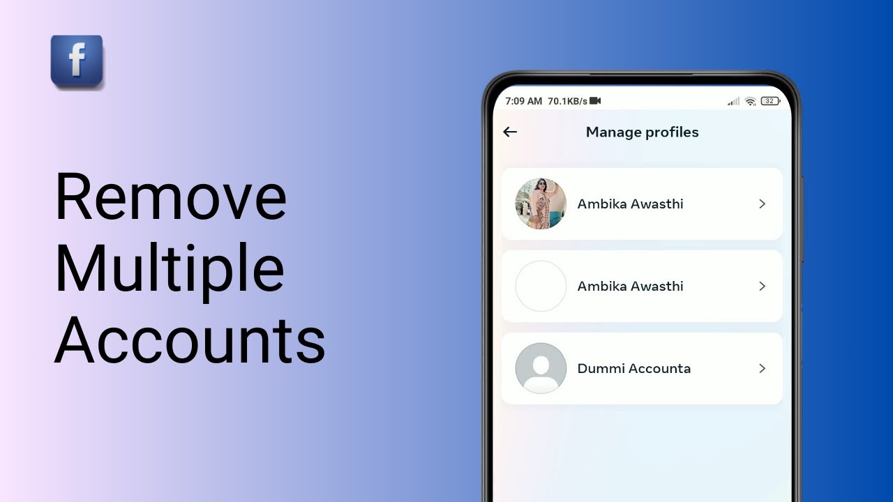 How to Remove Multiple Accounts on Facebook ?