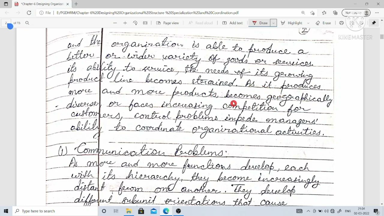 6.1 Designing Organizational Structure- Specialization and Coordination