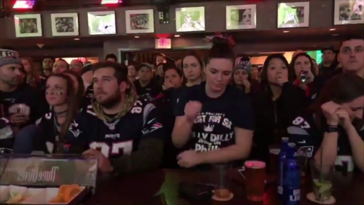 Patriots Super Bowl loss: Watch Pats fans watch the final play at The Greatest Bar in Boston
