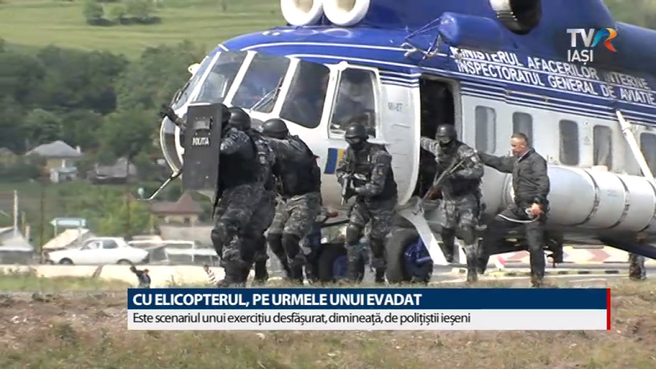 CU ELICOPTERUL, PE URMELE UNUI EVADAT