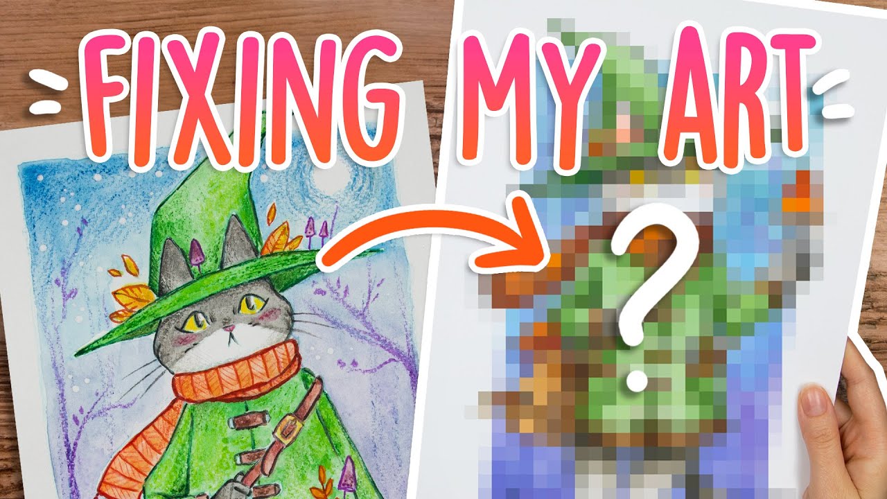 CAN I FIX MY OLD ART? - Redrawing My Art (And Trying to Make it Look Better!) Art Challenge