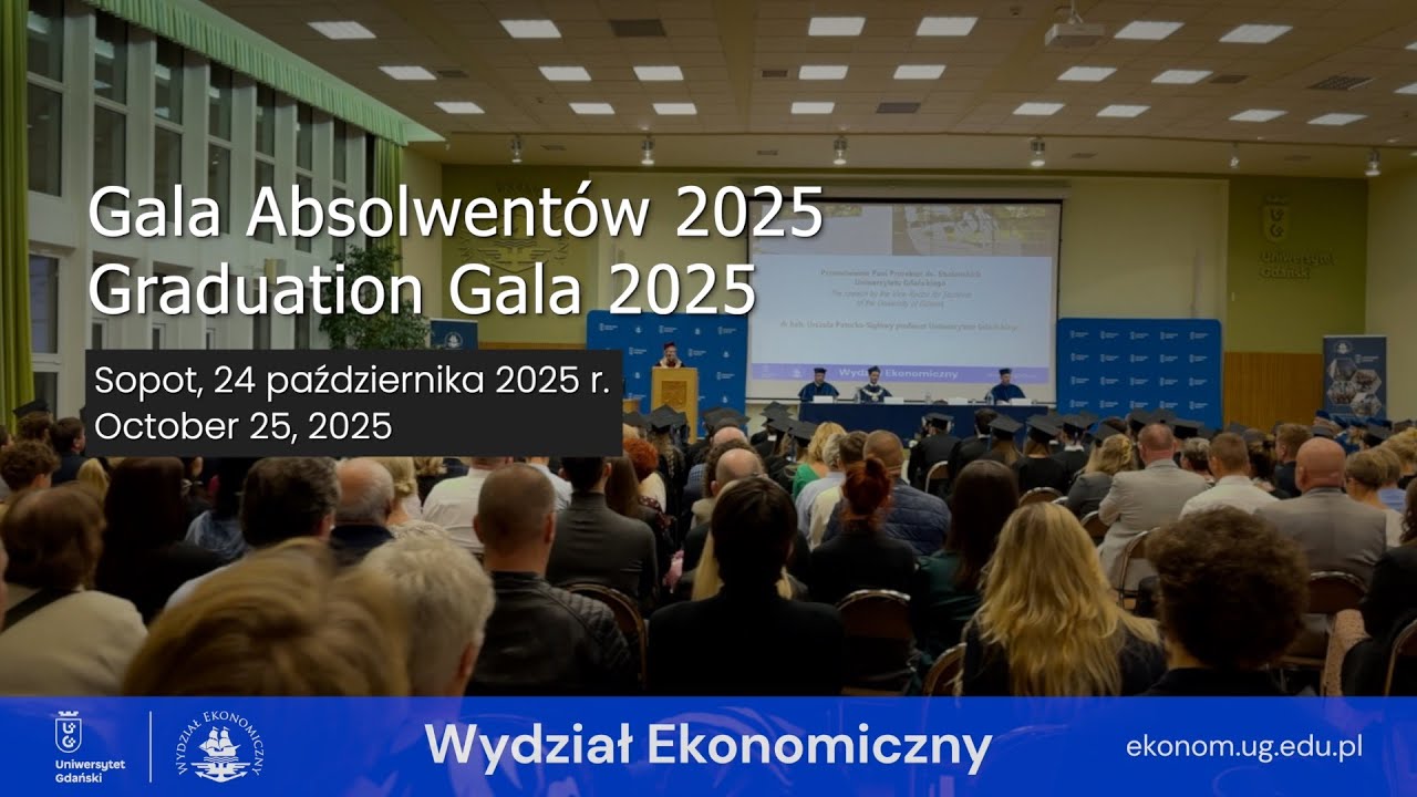Gala Absolwentów Wydziału Ekonomicznego, Uniwersytet Gdański 24.10.2025