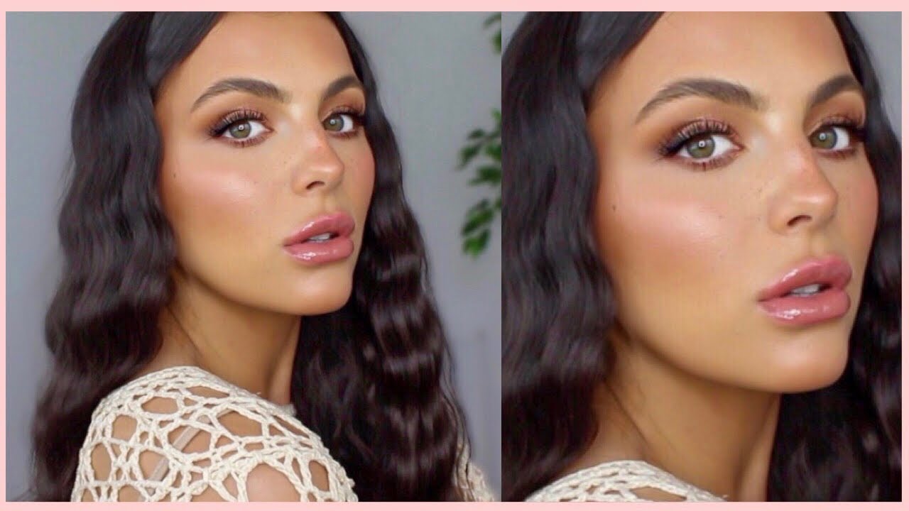 BEACHY WAVES & GLOWY NATURAL SUMMER MAKE-UP + FAUX FRECKLES | Easy Hair & Make-Up Tutorial
