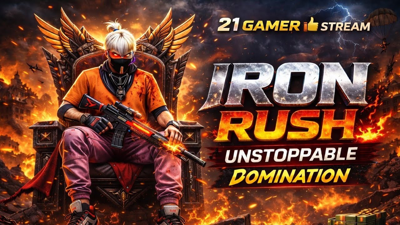 🔥 Welcome  To 21 Gamer Live 🔥Today FreeLike 👍 Share 🔁 Subscribe 🔔#FreeFire #21Gamer #RakPush #FFLive