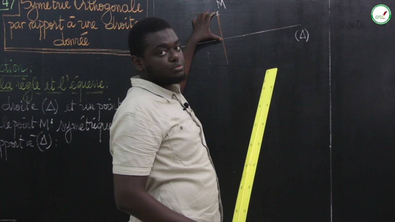 Cours - Sixième - Mathématiques : Symétrie Orthogonale par rapport à une droite donnée / Suite 1