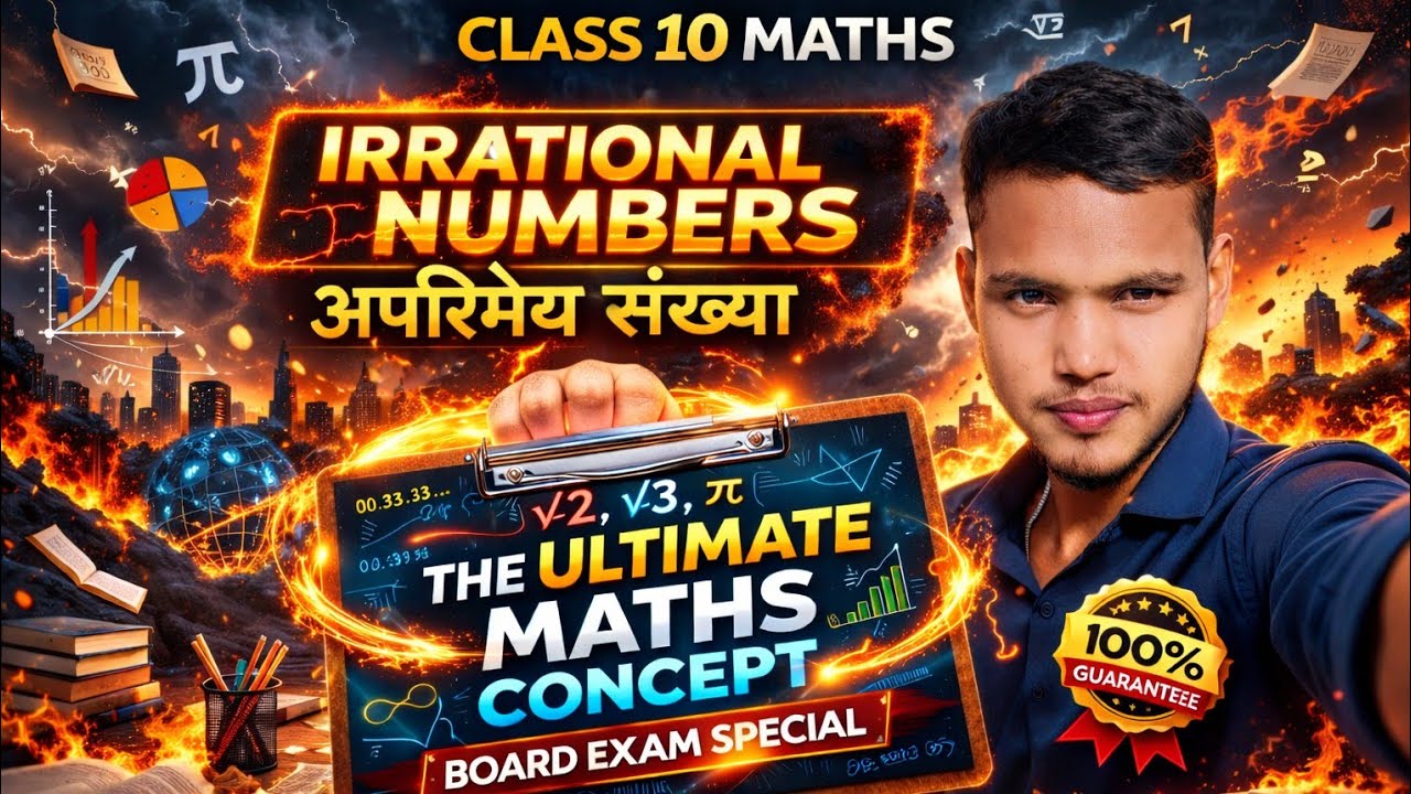 अपरिमेय संख्या क्या होती है? | Class 10 Maths Chapter 1 | Real Numbers in Hindi