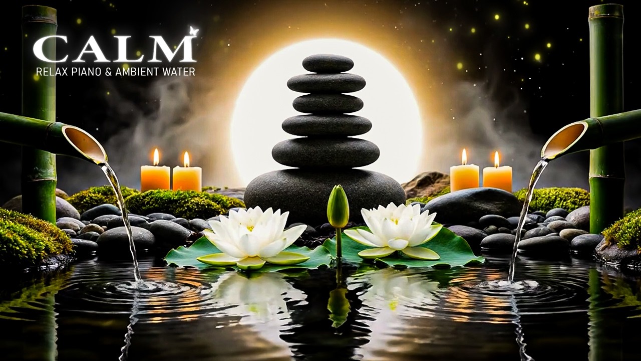 Relaxing Piano with Flowing Water Sounds 🌿 Healing Music for Anxiety, Depression & Deep Rest