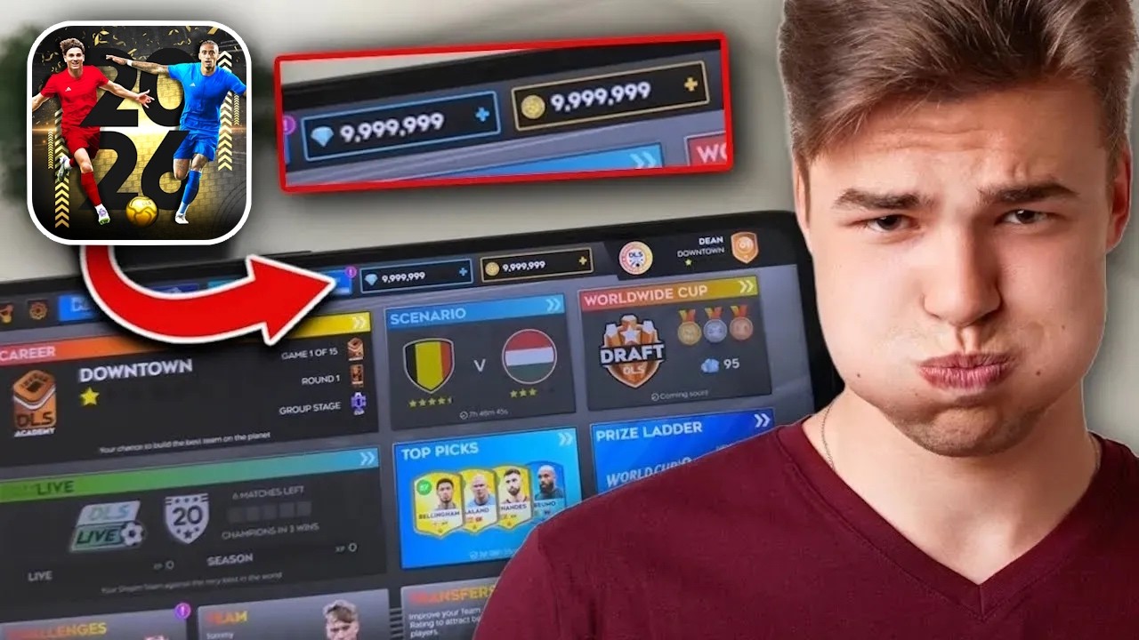 DLS 26 Hack/MOD in 2026 ⚽ How I Got Coins & Diamonds in DLS 26 Without DLS 26 MOD APK (Android/iOS)