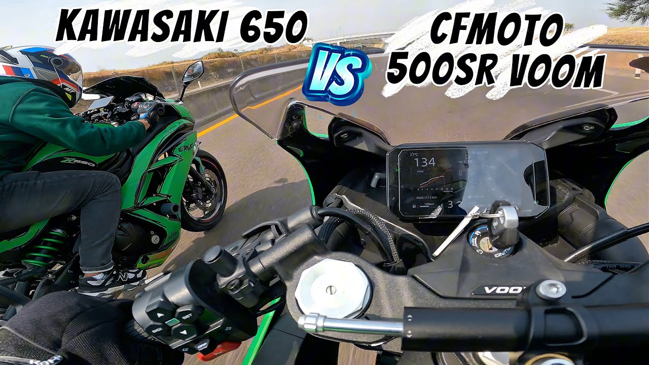 KAWASAKI 650 VS CFMOTO 500SR VOOM 🔥 UNA HUMILLACION TOTAL!! 🤯