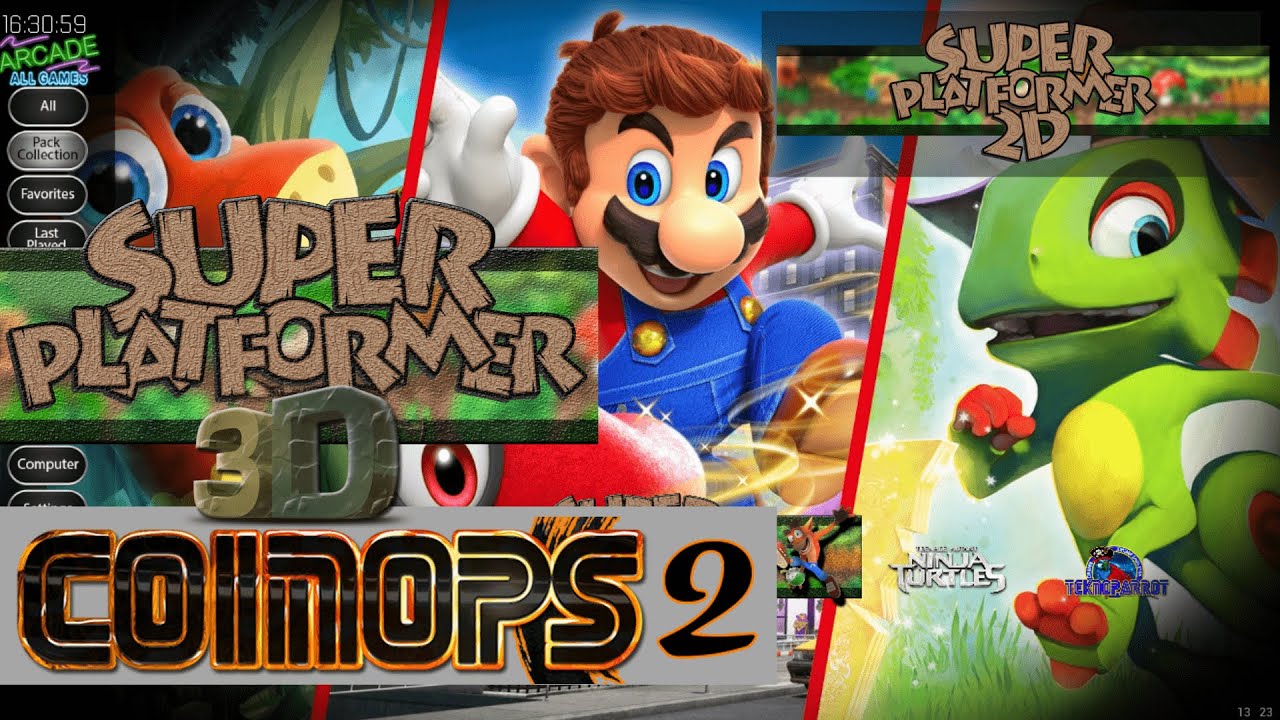 CoinOPS Next 2 - SUPER PLATFORMER 2D & SUPER PLATFORMER 3D By JOHNBOYVR In The One Video