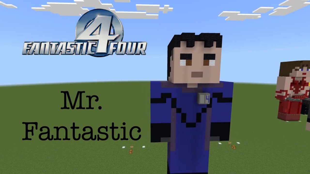 Minecraft Mister Fantastic (Fantastic 4) Statue Tutorial