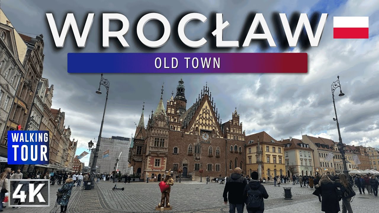 Walking Tour through Wrocław - Poland 4k