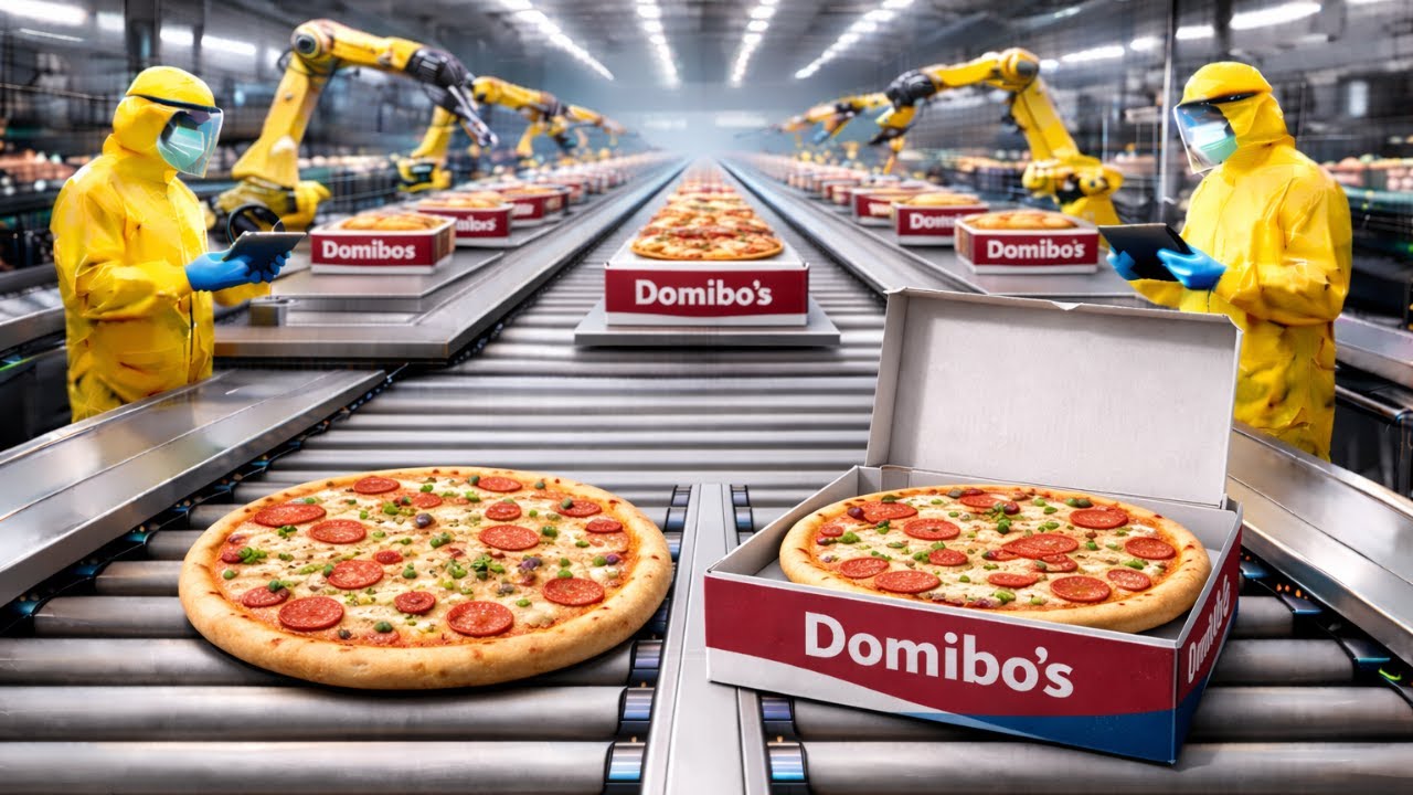How Domino's Pizza Is Made In Factory: Full Process From Dough to Box