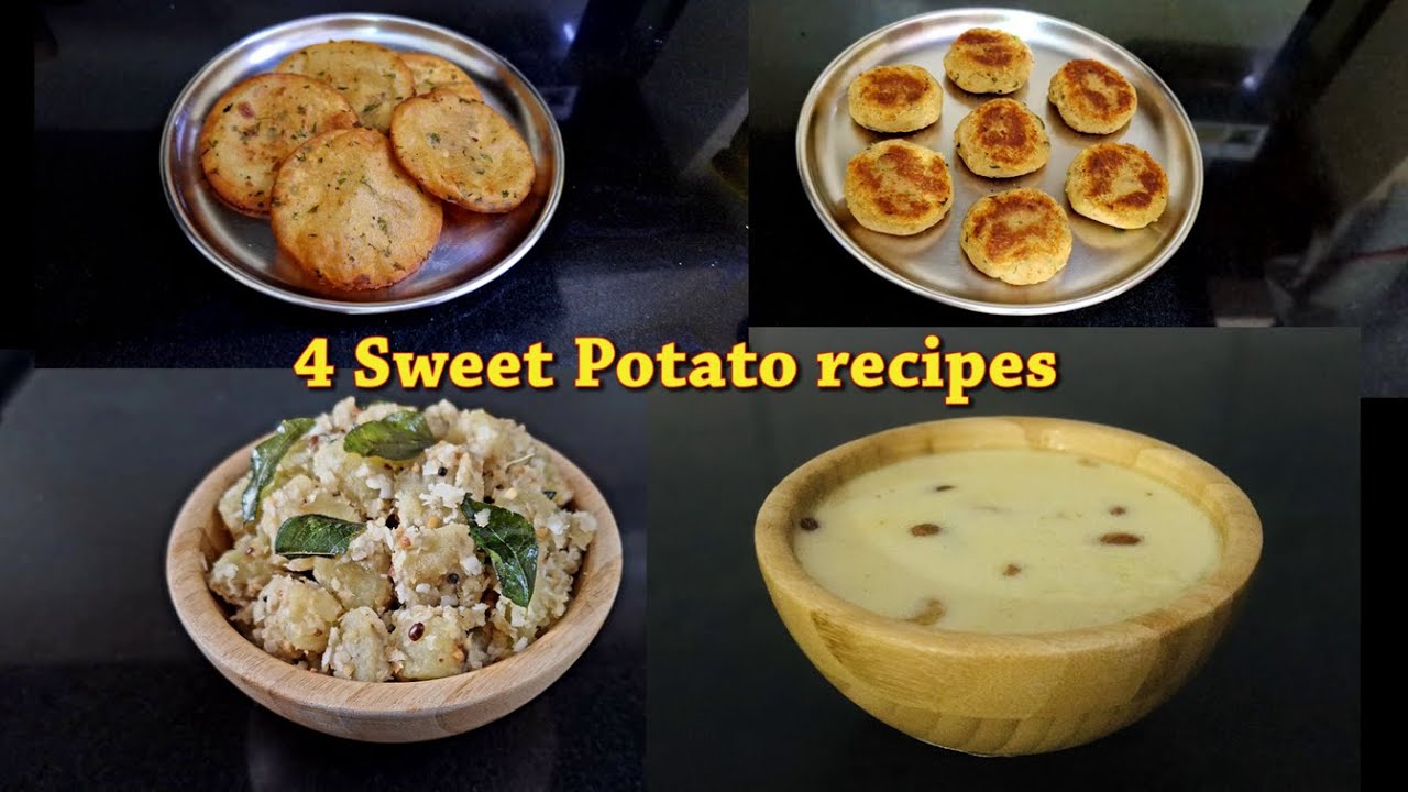 4 Sweet Potato Recipes in Malayalam || Fasting Recipes || Winter Recipes || Nishi's Kitchen Vlogs
