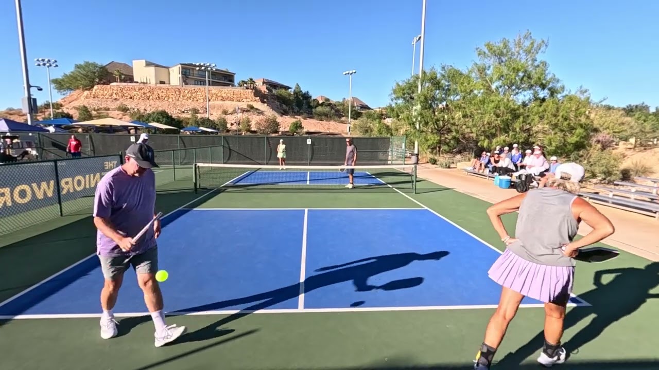 Bronze Medal Match Mixed Age Doubles (60 To 64) Skill: (4.0) Huntsman World Senior Games