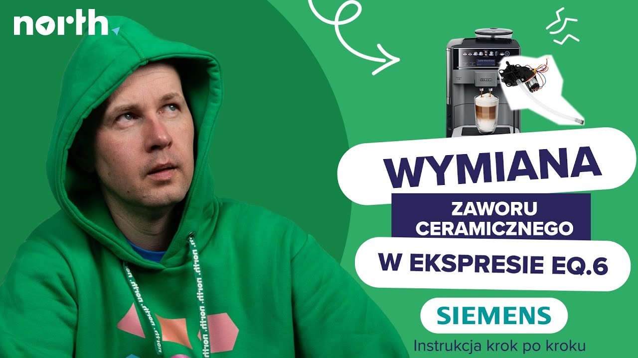 💧 Woda ucieka do tacki? Wymiana zaworu ceramicznego w ekspresie Siemens EQ.6 🛠️ | North.pl