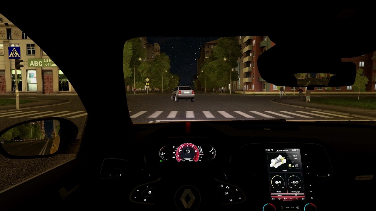 Renault Megane RS 2018 - Night Drive - Summer - City Car Driving