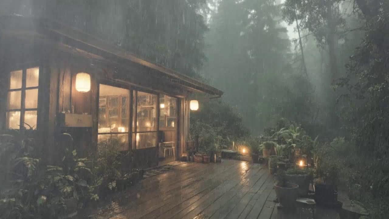 Night Rain Sounds Sleep Fast - Fall Asleep in 5 Minutes with Relaxing Rain and Thunder Sound | Beat