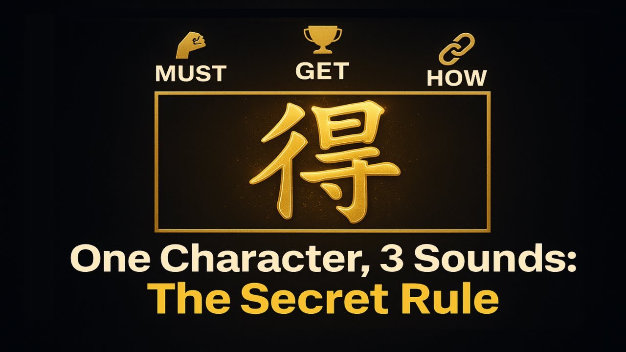 Никогда больше не путайте 得! Простое правило для dé, děi, de