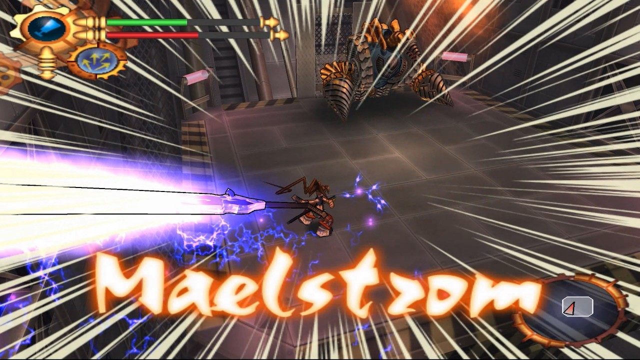 Musashi vs Drill Golem Boss Fight