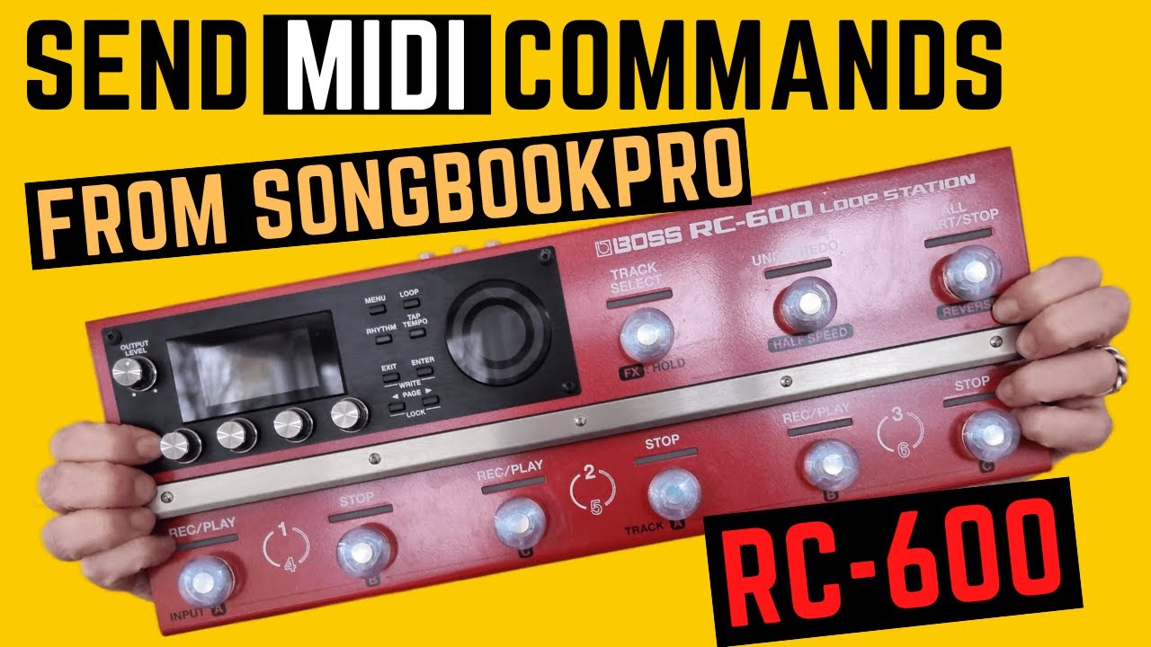Отправка MIDI-команд из SONGBOOK PRO для переключения между ячейками памяти на RC-600