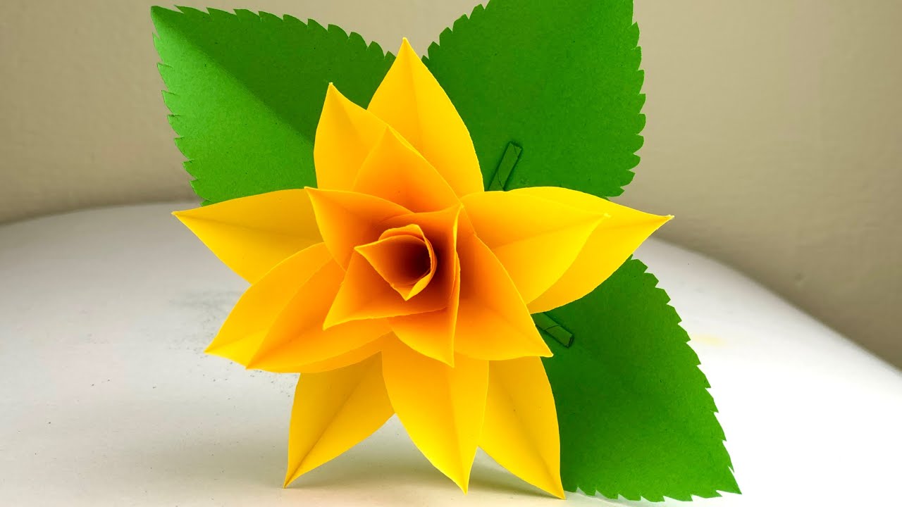 Amazing Paper Flower Making | Home Decor | Paper Craft | Paper Flowers |  Paper Flowers Easy | DIY