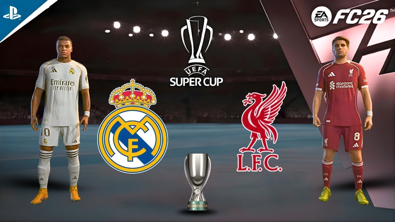 FC 26 – Real Madrid vs Liverpool | Super Cup Final | Vinícius Jr vs Salah Epic Showdown!