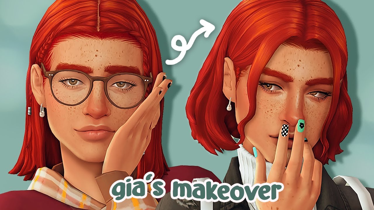 Gia's new makeover! + cc list // high school years - the sims 4