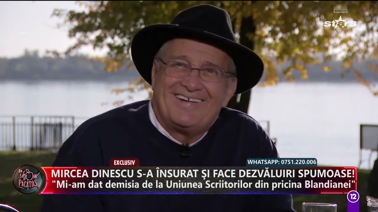 Mircea Dinescu s-a însurat și face dezvăluiri spumoase: Am luat bani din cutia milei!