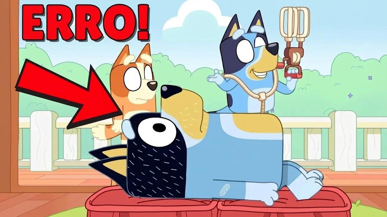 Erros de animação bizarros em Bluey