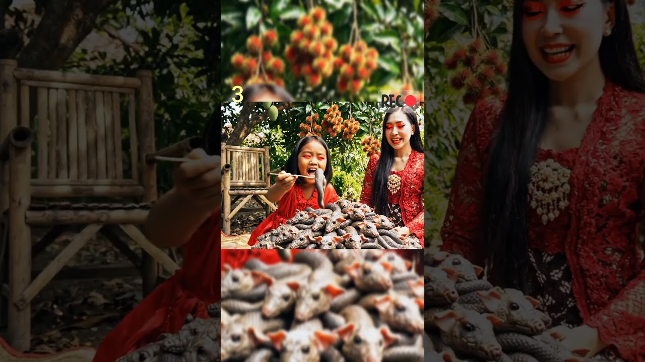 kuntilanak makan anak ular babi