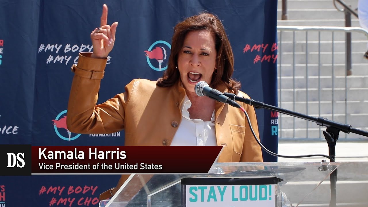 US Vice President Kamala Harris advocates for human rights during LA Women's March