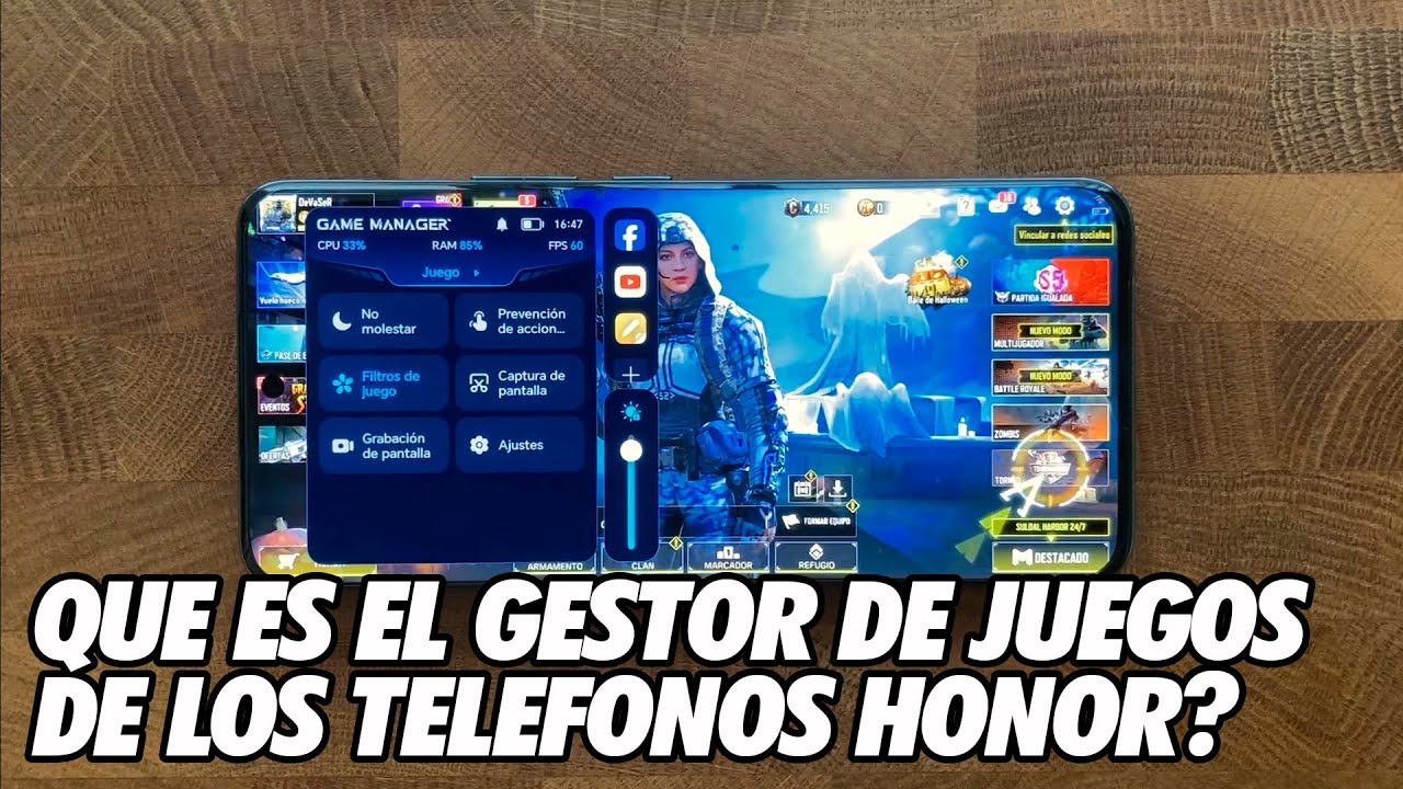 Que es el Gestor de Juegos de los Telefonos Honor?