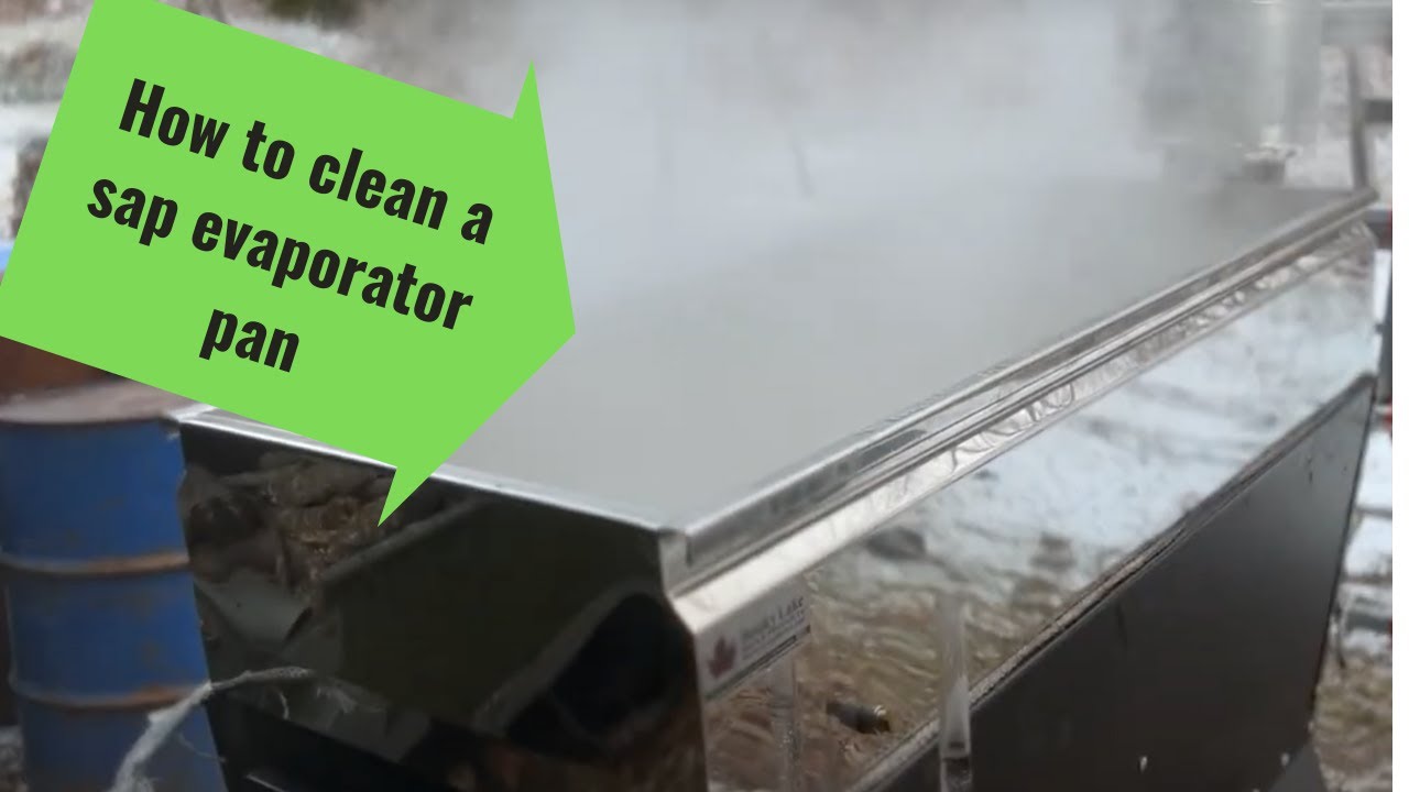 How to clean a maple evaporator pan.