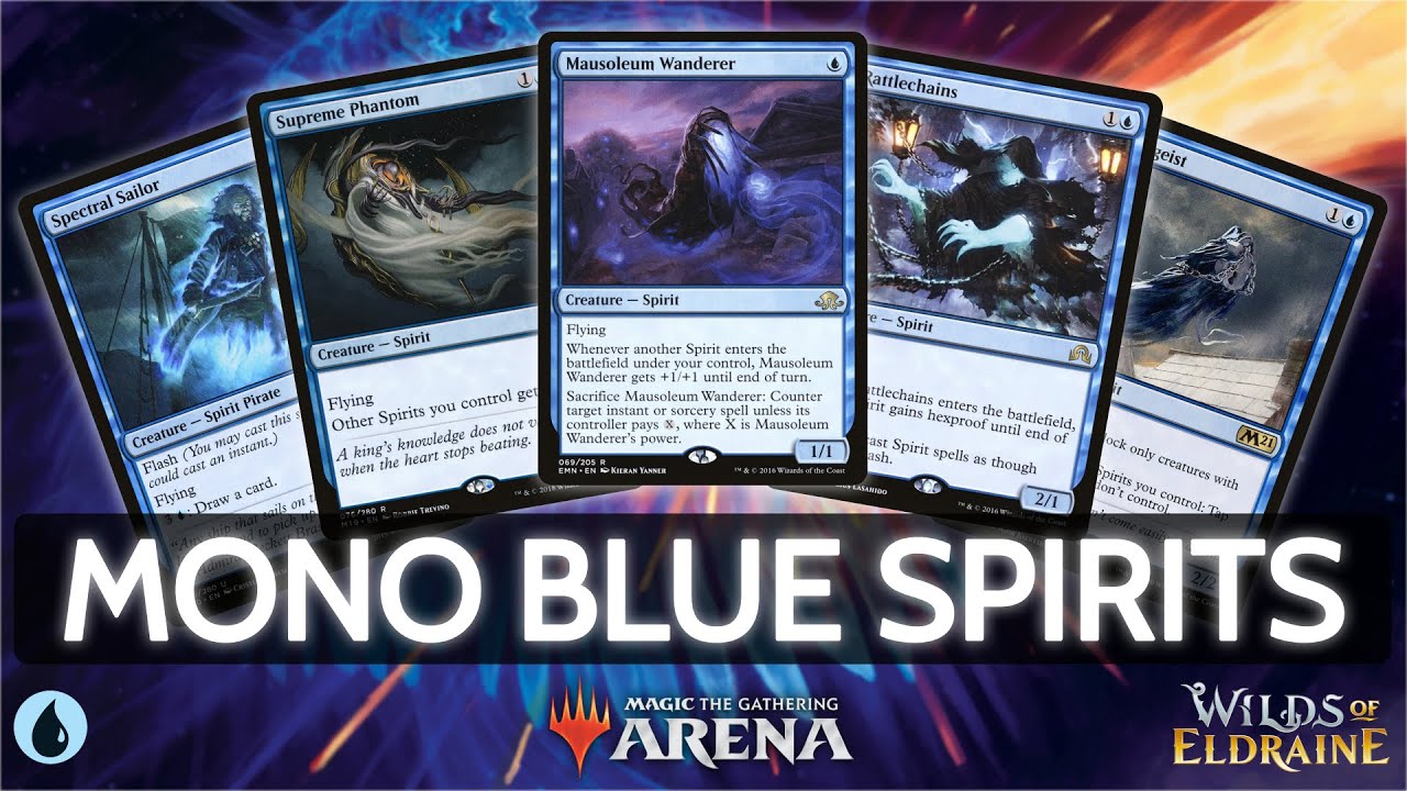 🔵 Mono Blue Spirits, 67% Win Rate | MTG Arena | Explorer | BO3 | Wilds of Eldraine