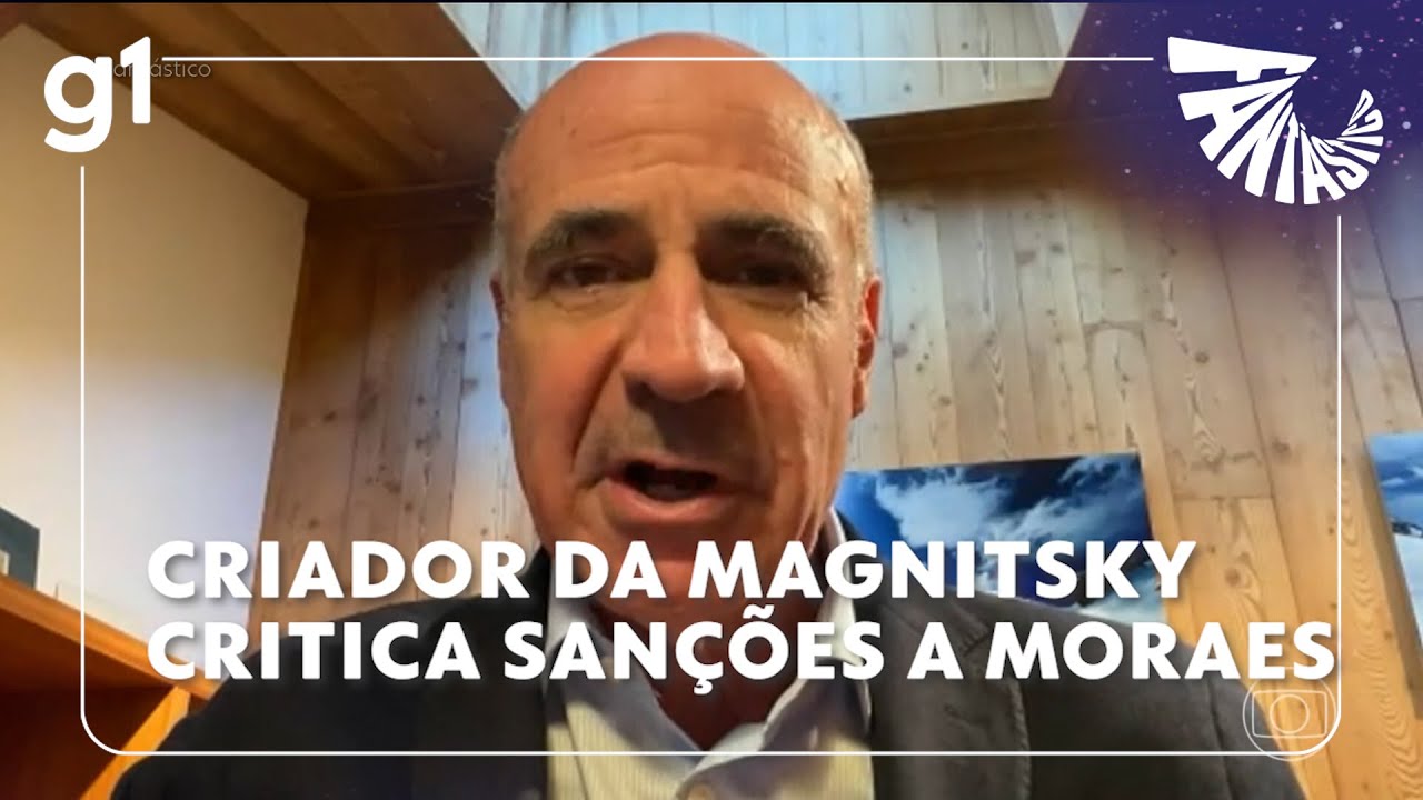 Fantástico: Criador da Lei Magnitsky critica sanções impostas a Moraes: 'Acerto de contas político'