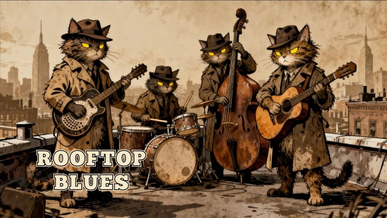 Rooftop Blues | DEEP Memphis DELTA Blues Instrumental Loop