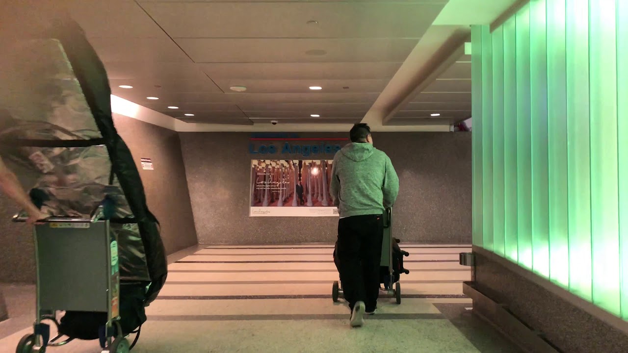 Exiting LAX International Airport Terminal