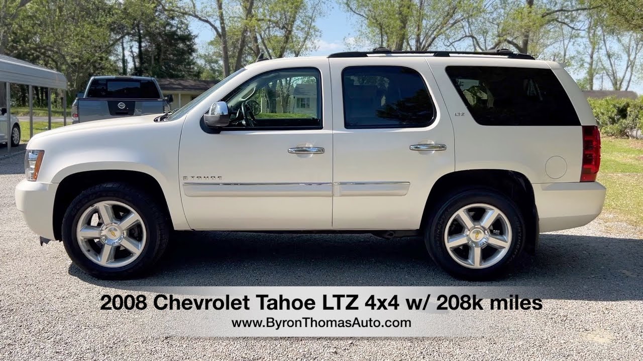 Chevrolet Tahoe LTZ 4x4 2008 года выпуска, пробег 208 000 миль - ByronThomasAuto.com - Скотланд-Н...