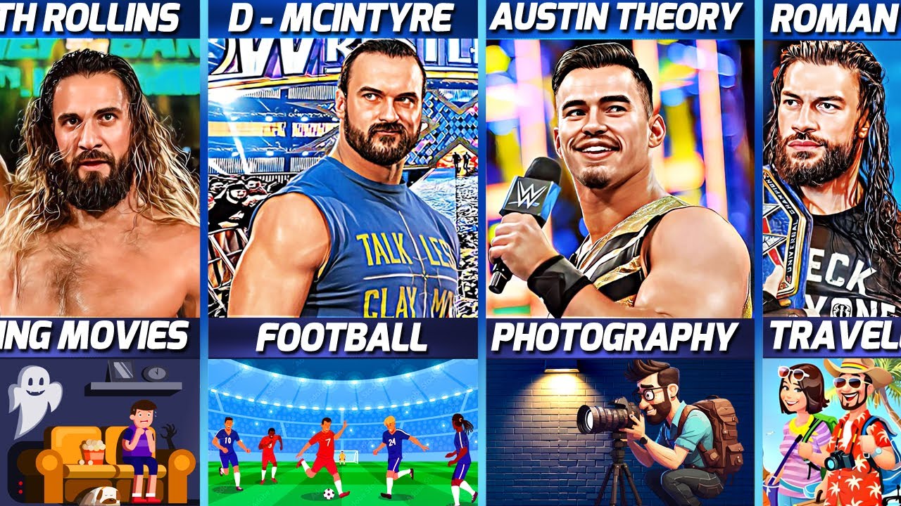 WWE Wrestlers Hobbies | Brock Lesnar Hunting | Austin theory photoshoot