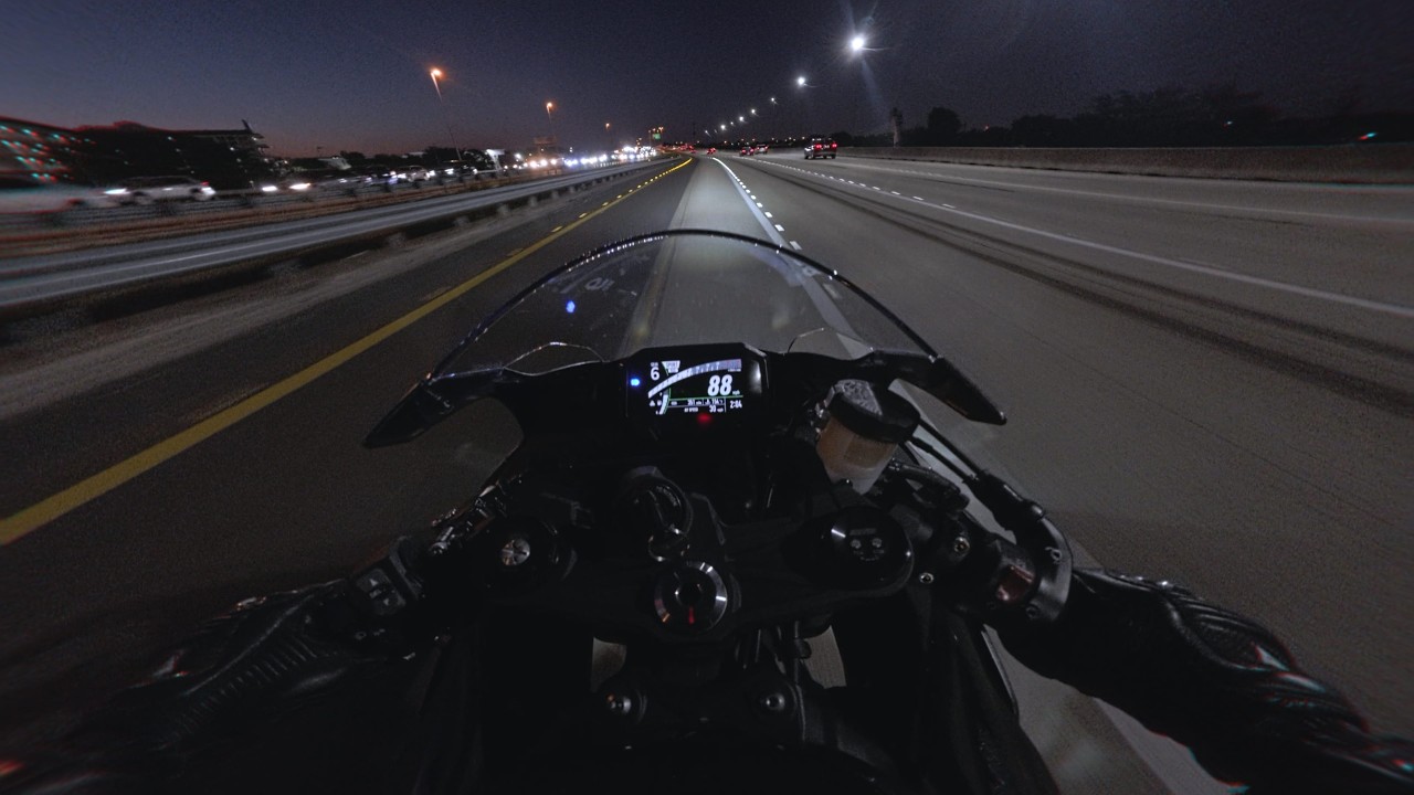 POV Dusk Night Chill Ride 2026 Kawasaki Ninja ZX6R (Pure sound no music)