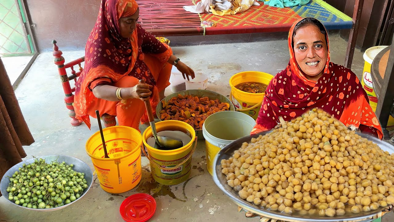 Homemade Mix Lasoora aur Chole Ka Zabardast Achar 🤤|| Mix Pickle Mix Achar Recipe || Village food