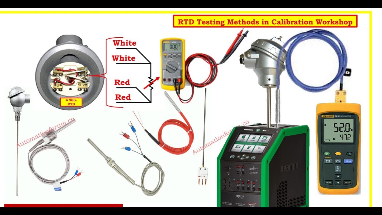 RTD, Resistance temperature detector , 2 wire RTD, 3 wire RTD, 4 wire RTD , what is RTD & How work
